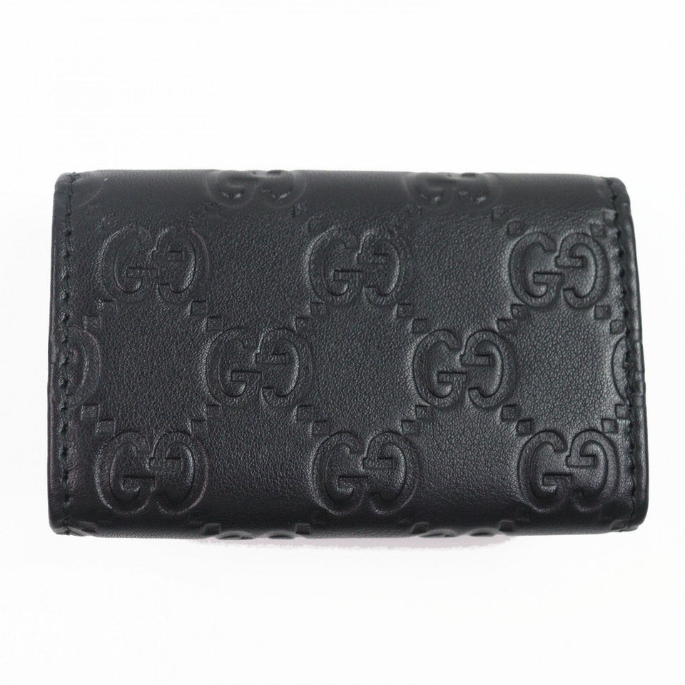 Gucci Key case Key holder 181680 leather black