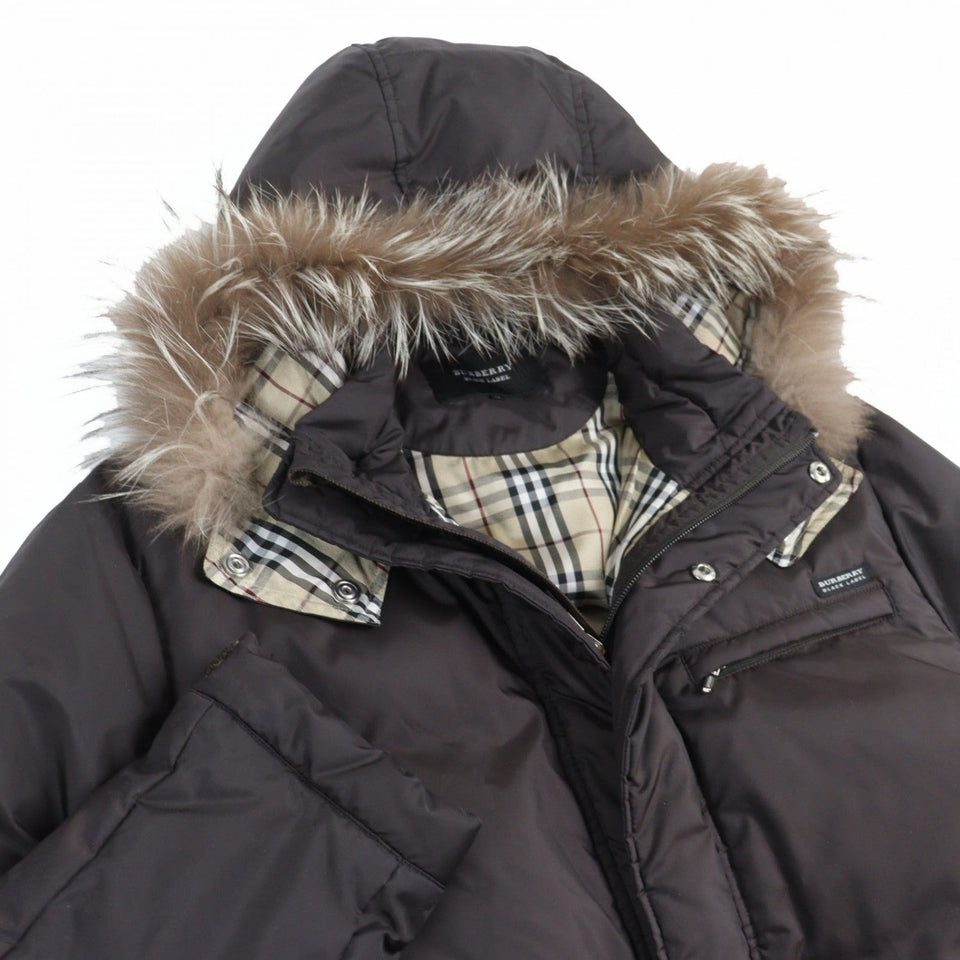 Burberry BLACK LABEL down coat BMP03-900 polyester Brown L