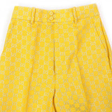 Gucci Pants 627877 wool Yellow silver 36