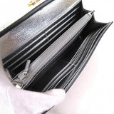 Gucci Long Wallet Purse 456116 Main: GG Supreme canvas Silver brown Women