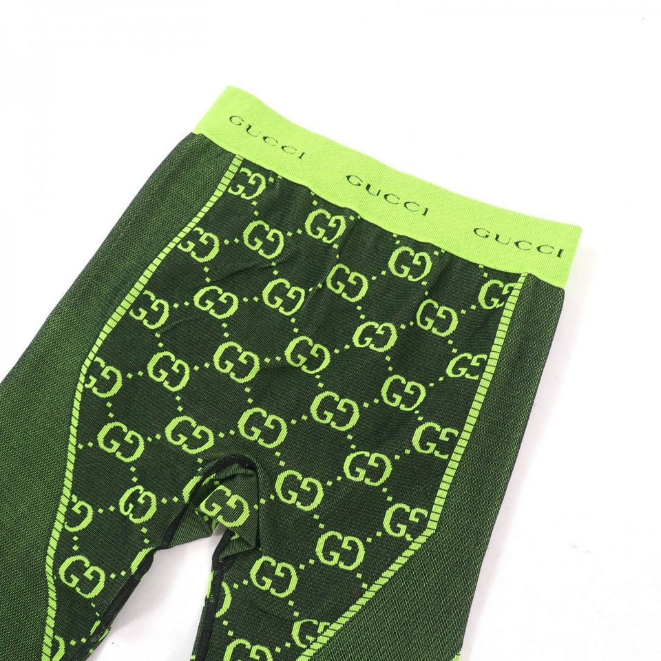 Gucci Pants 693103 Main: 95% nylon, 5% polyurethane green Women M