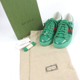 Gucci Low cut sneakers 760775 GG crystal green Ace 6.5