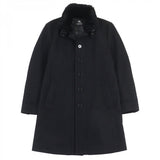 Burberry BLACK LABEL coat D1B93-206-09 Outer material: 75% wool, Outer material: 20% nylon, Outer material: 5% cashmere, Fur: rabbit, Part: cowhide black mens L
