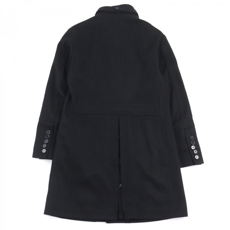 Burberry BLACK LABEL coat D1B93-206-09 Outer material: 75% wool, Outer material: 20% nylon, Outer material: 5% cashmere, Fur: rabbit, Part: cowhide black mens L