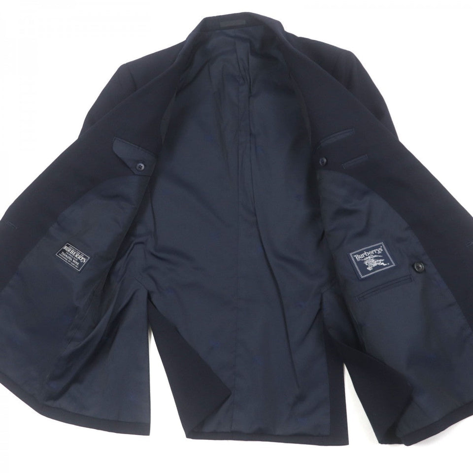 Burberry tailored jacket Outer: 99% wool, Outer: 1% acrylic, Lining: polyester, Lining: cupra, Sleeve lining: cupra Navy mens