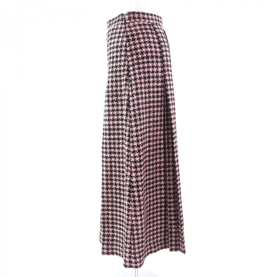 Gucci Long skirt 664422 Main: 90% wool, Main: 10% polyamide Pink black Women 38
