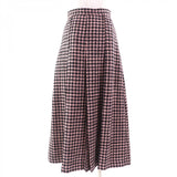 Gucci Long skirt 664422 Main: 90% wool, Main: 10% polyamide Pink black Women 38