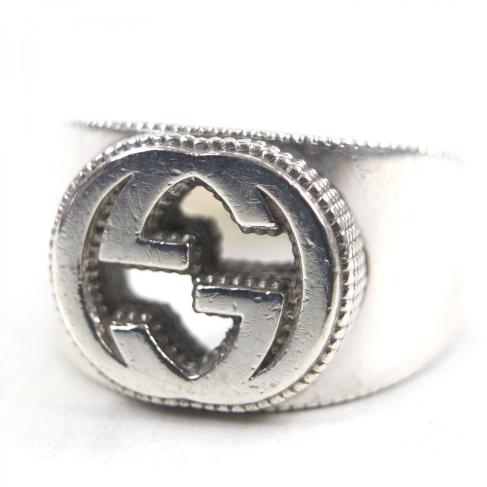 Gucci Ring 479229 Mainï¿½FAG925 Silver Interlocking G mens 21
