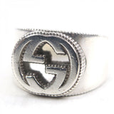 Gucci Ring 479229 Mainï¿½FAG925 Silver Interlocking G mens 21