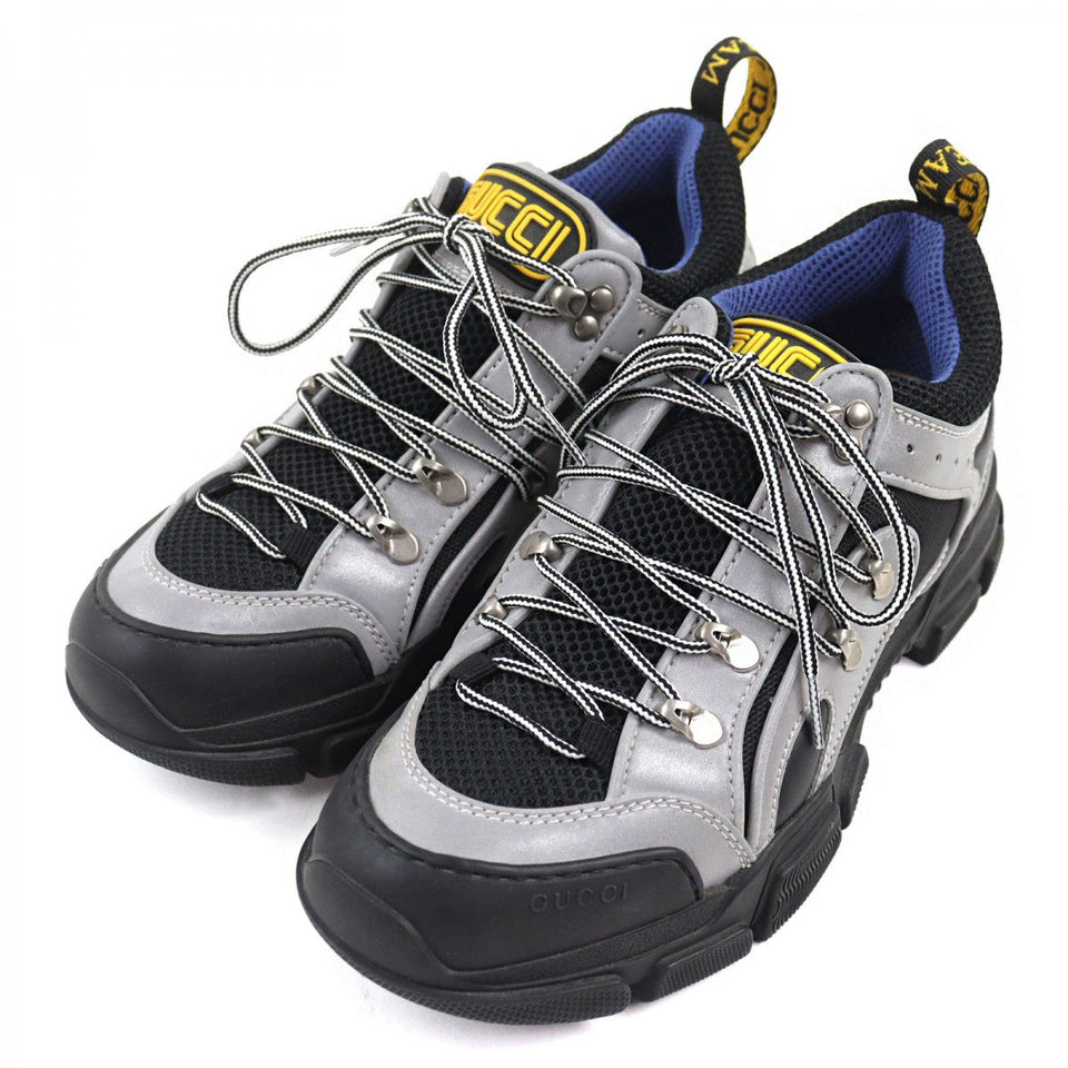 Gucci sneakers Calf leather Gray type Flashtrek Flashtrek 7