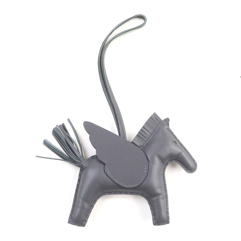 Hermes Bag charm Anyo Miro gray Rodeo Charm Pegasus MM