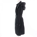 Burberry trench coat 8006111 Main: 100% polyester, Lining: 100% polyester, Part: 100% polyester, Part: Calf leather black Women 38