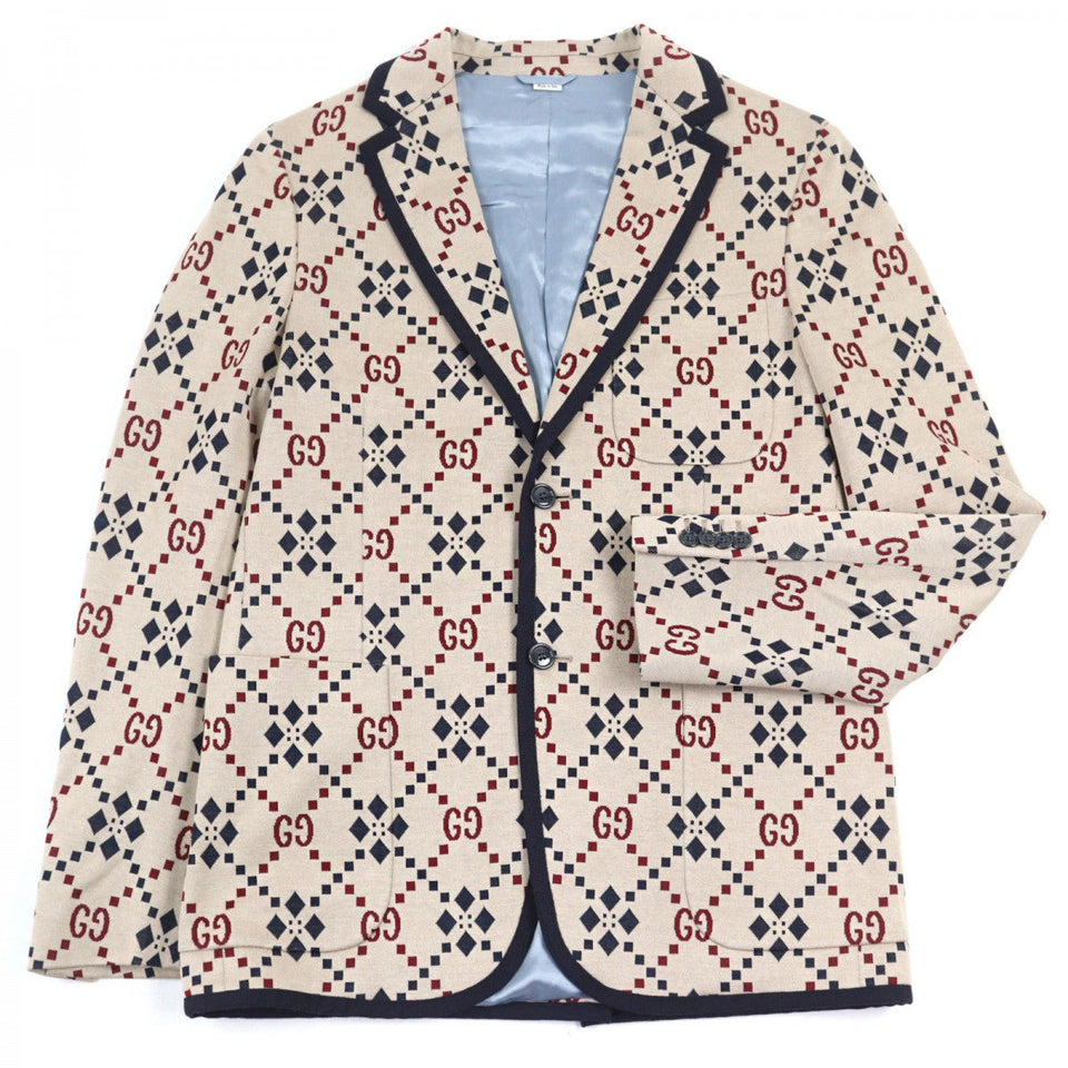 Gucci tailored jacket 575292 cotton multicolor 46