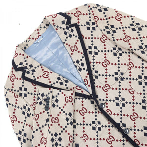 Gucci tailored jacket 575292 cotton multicolor 46