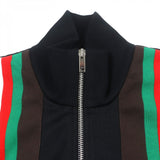 Gucci Track jacket 615731 polyester black Shelly Line Web Line M