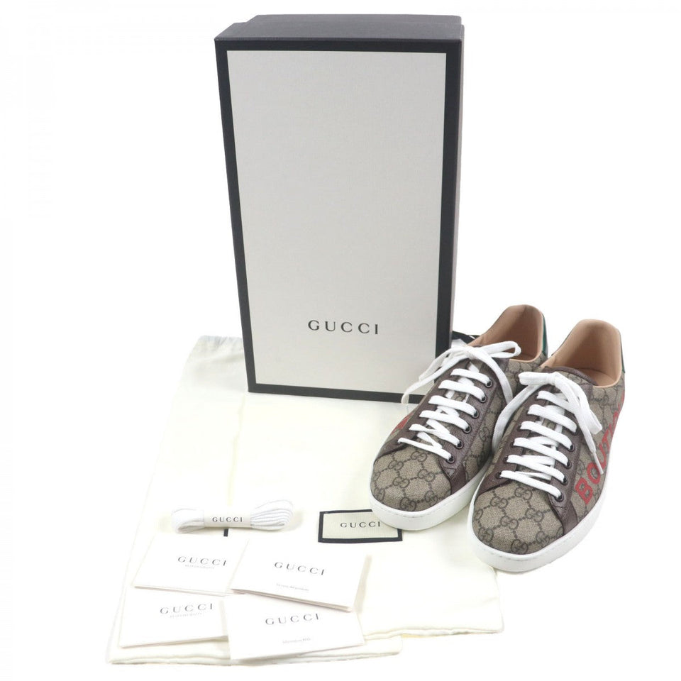 Gucci Low cut sneakers 623236 canvas Brown ACE Ace 8