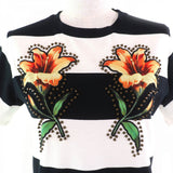 Gucci Short sleeve T-shirt 422730 cotton Black White Orange Green M