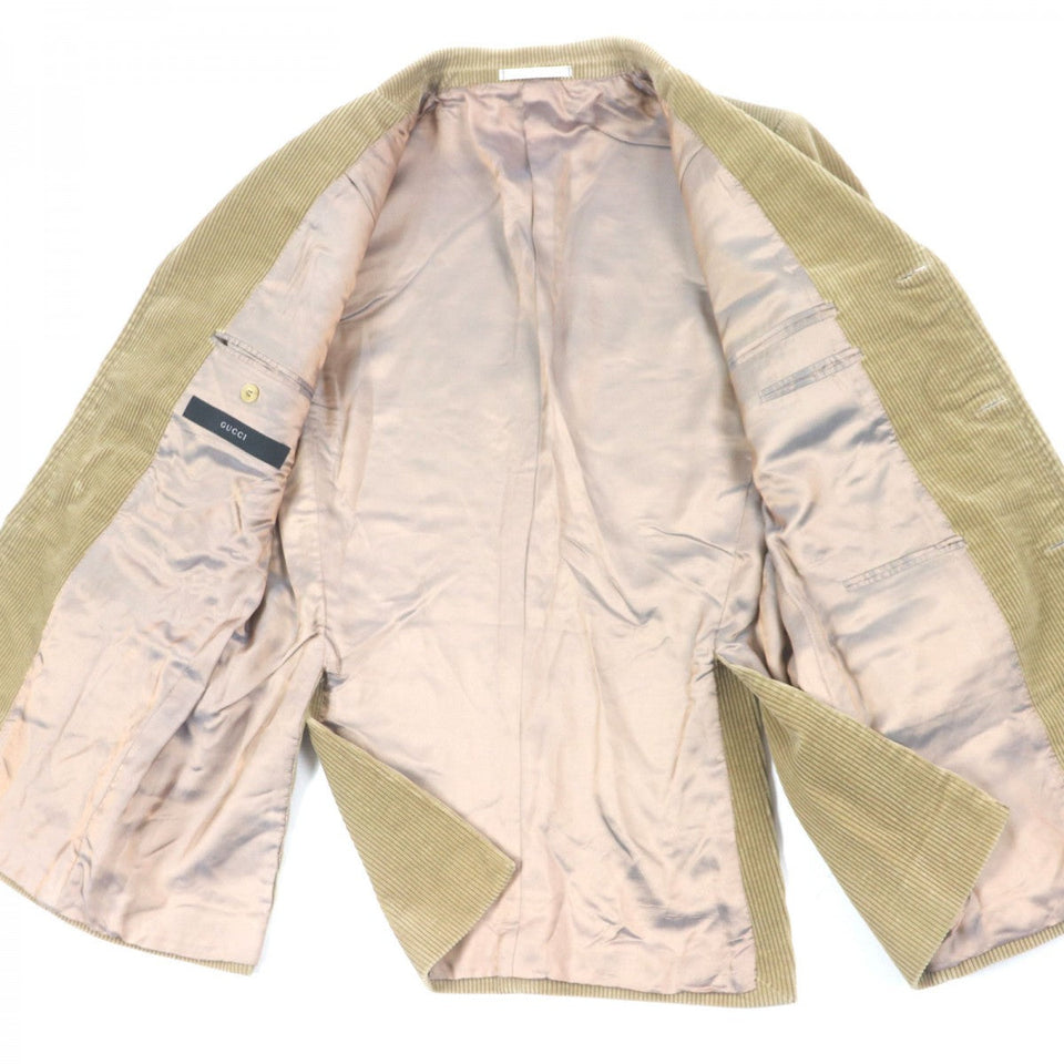 Gucci tailored jacket cotton beige 50