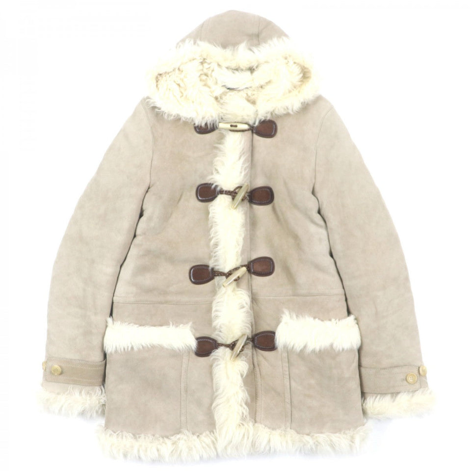 Gucci Duffel coat Sheep leather beige 46