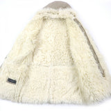 Gucci Duffel coat Sheep leather beige 46
