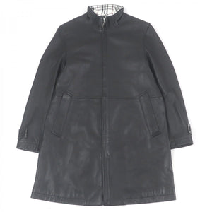 Burberry BLACK LABEL coat Sheep leather black M