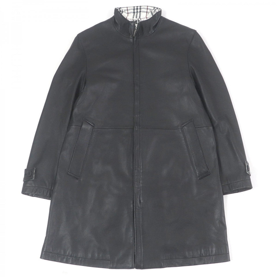 Burberry BLACK LABEL coat Sheep leather black M