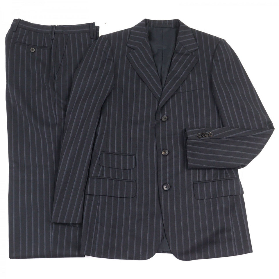 Gucci setup 21E7F3 wool Navy Striped Pattern 46R