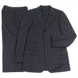 Gucci setup 21E7F3 wool Navy Striped Pattern 46R
