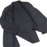 Gucci setup 21E7F3 wool Navy Striped Pattern 46R