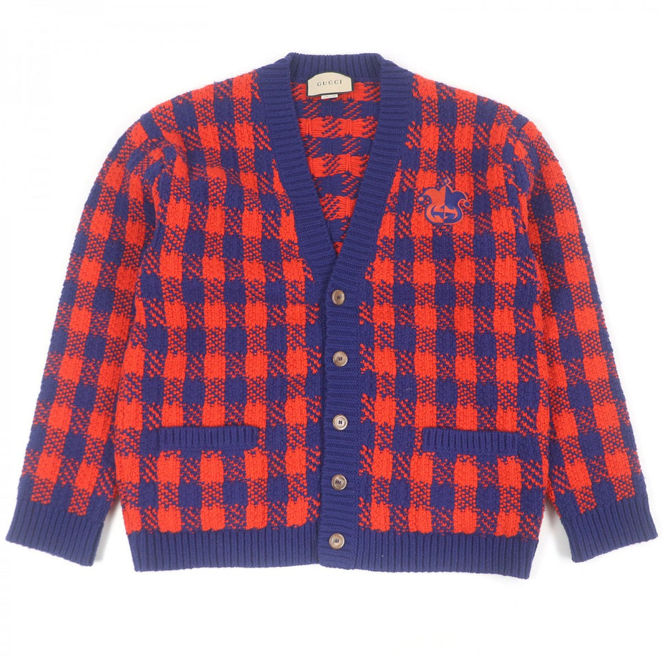 Gucci cardigan 711571 wool Orange blue L