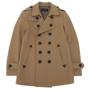 Burberry BLACK LABEL pea coat D1F22-840-44 wool Brown type M