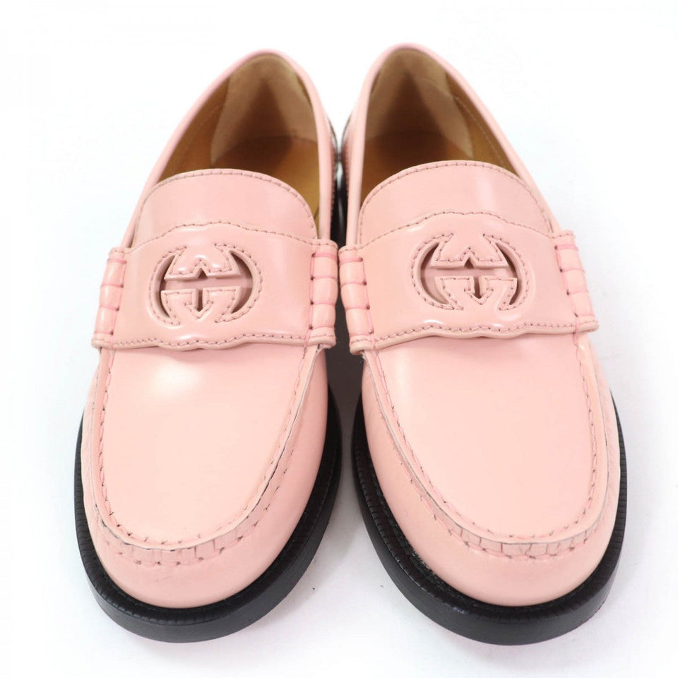 Gucci loafers 738676 leather pink 35.5