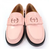 Gucci loafers 738676 leather pink 35.5