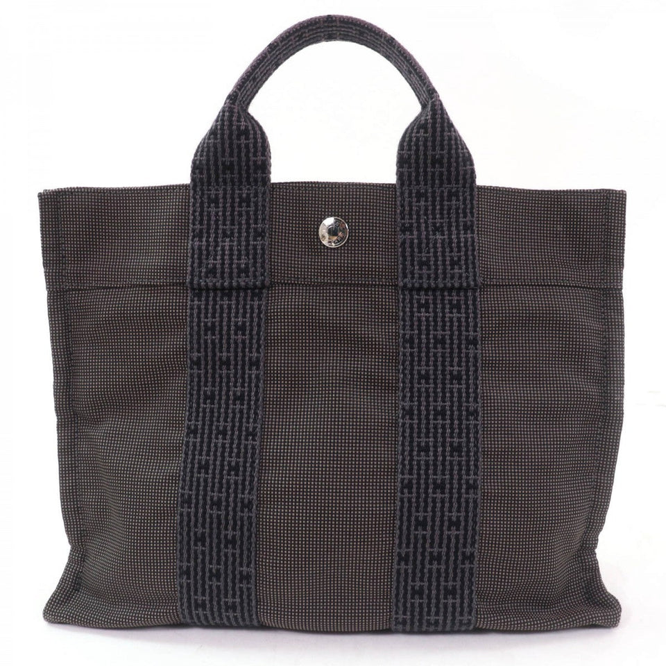 Hermes Tote Bag polyamide gray Her Line PM