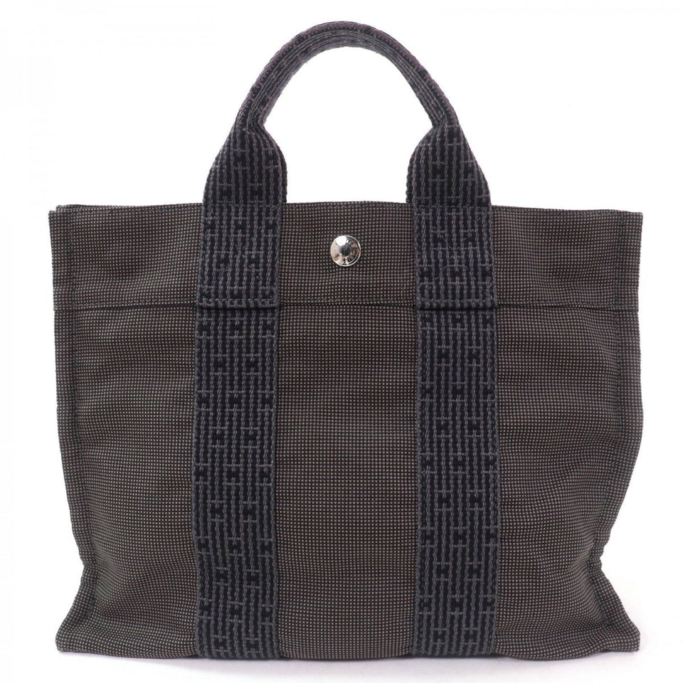 Hermes Tote Bag polyamide gray Her Line PM