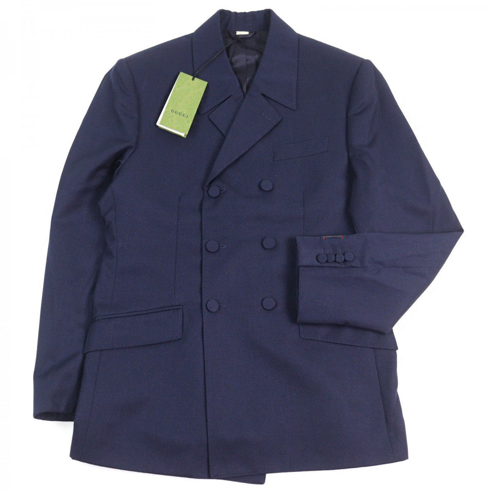 Gucci Double breasted jacket 736770 wool Navy 48