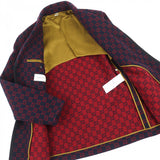 Gucci coat 597911 wool Navy red 44