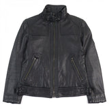 Burberry BLACK LABEL Riders jacket D1F06-605-09 Sheep leather black M