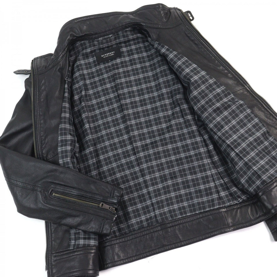 Burberry BLACK LABEL Riders jacket D1F06-605-09 Sheep leather black M