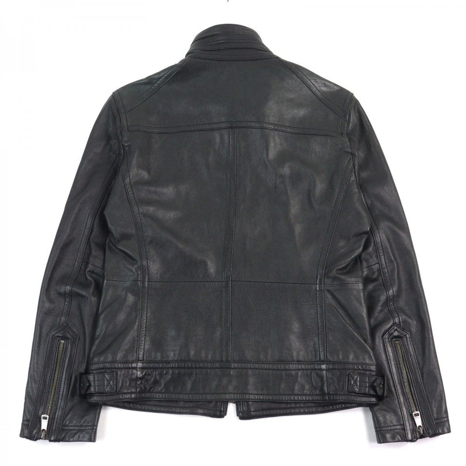 Burberry BLACK LABEL Riders jacket D1F06-605-09 Sheep leather black M