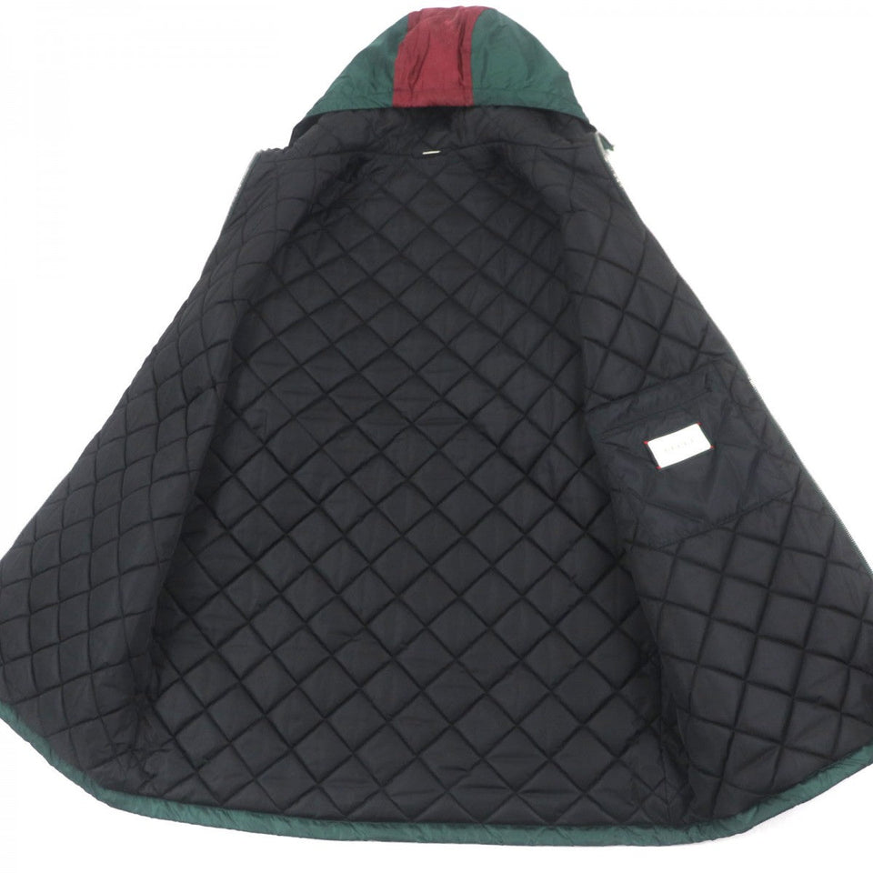 Gucci Mountain Hoodie 590746 Nylon Green Bordeaux 46