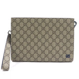 Gucci Clutch bag 768255 GG Supreme Canvas Beige blue