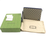 Gucci Clutch bag 768255 GG Supreme Canvas Beige blue