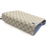 Gucci Clutch bag 768255 GG Supreme Canvas Beige blue