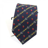 Gucci tie 597093 silk Navy type