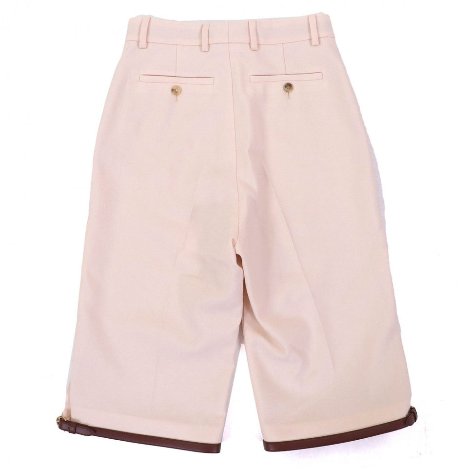 Gucci Shorts 675606 mohair pink beige Bermuda shorts 38