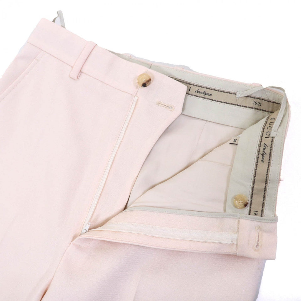 Gucci Shorts 675606 mohair pink beige Bermuda shorts 38