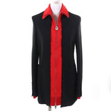 Burberry Track jacket 4562545 linen Black red 38
