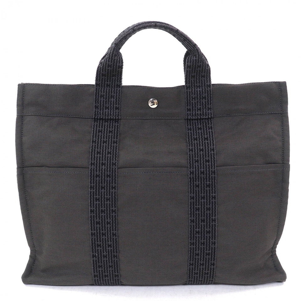 Hermes Tote Bag polyester Gray type Her Line MM