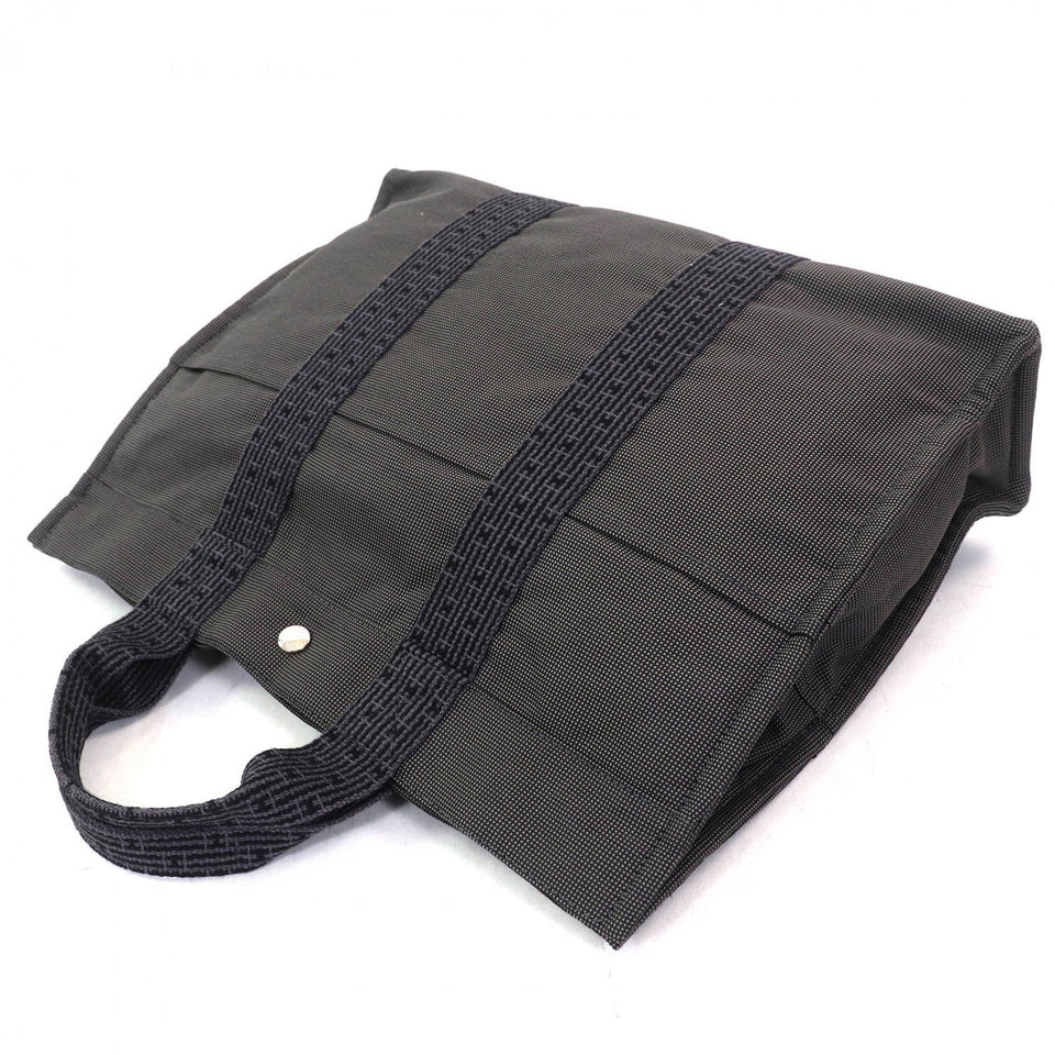 Hermes Tote Bag polyester Gray type Her Line MM